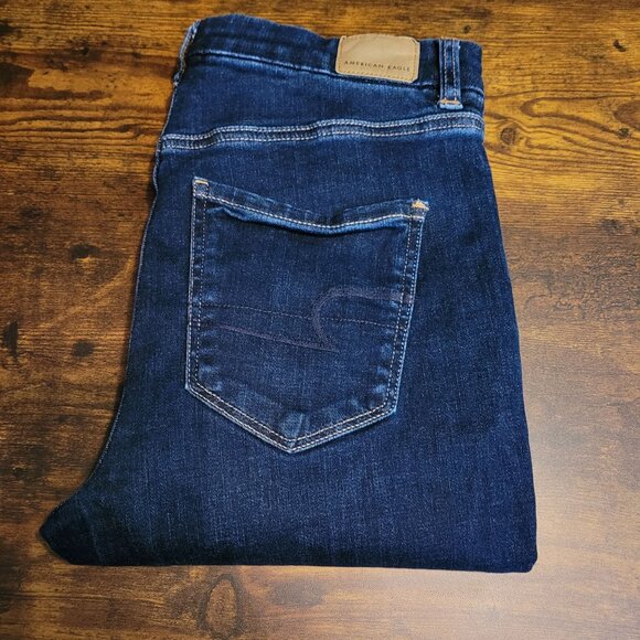 American Eagle Jeans 6 S Jegging Curvy Super Hi Rise Next Level Stretch Dark - Picture 3 of 11